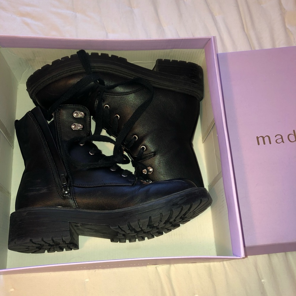 madden girl combat boots 😈